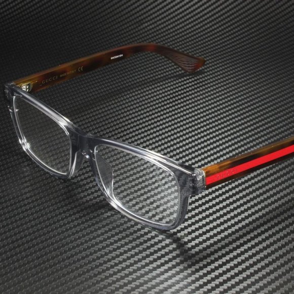 GUCCI MEN'S SILVER 55MM EYEGLASSES! NEW! SUNGLASSES - Picture 1 of 4
